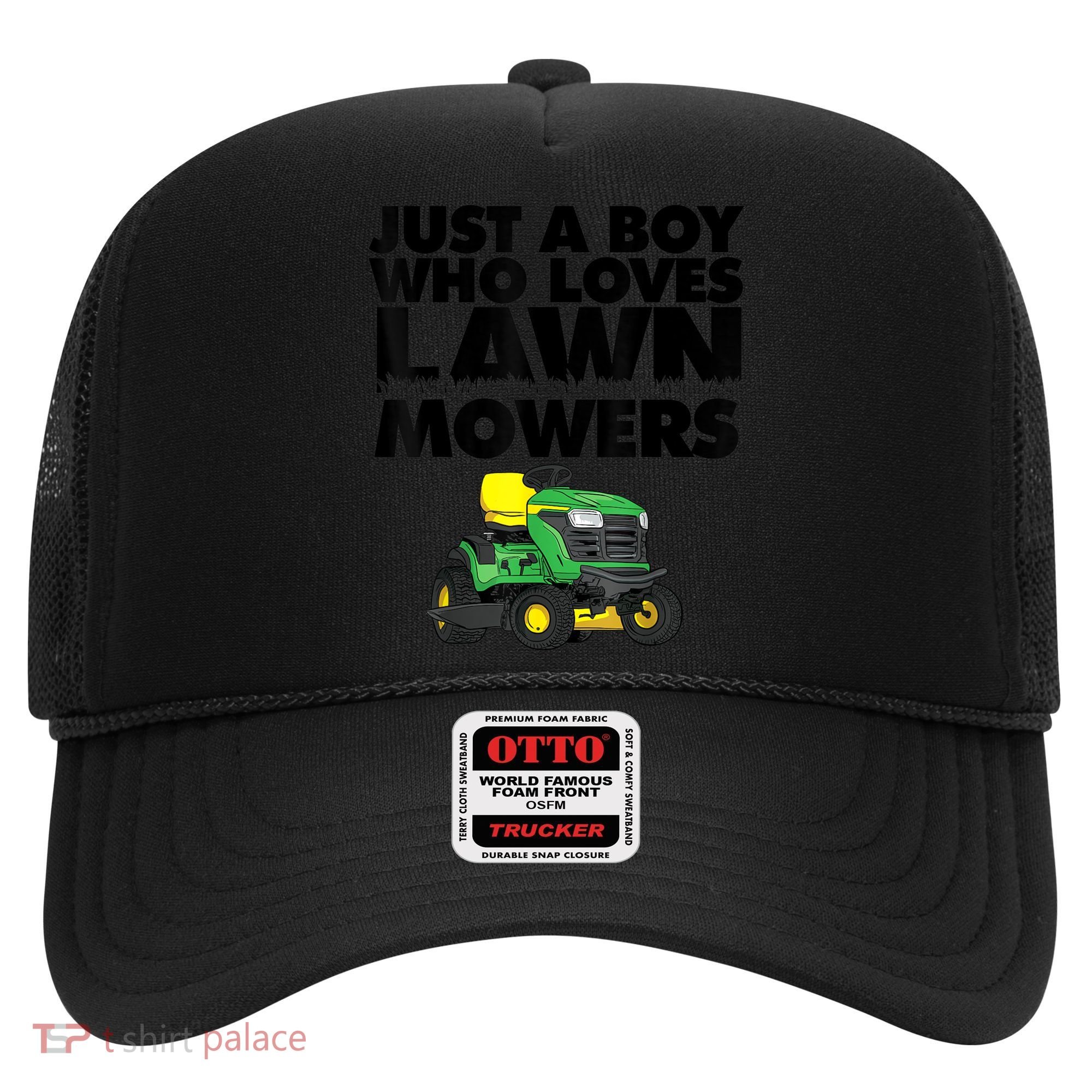 Just A Boy Who Loves Lawn Mowers Hat