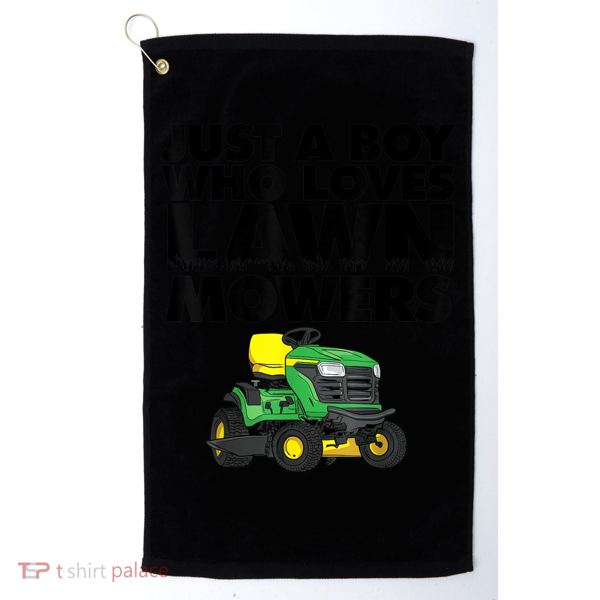 Just A Boy Who Loves Lawn Mowers Golf Towel