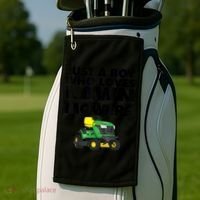 Just A Boy Who Loves Lawn Mowers Golf Towel thumb 2