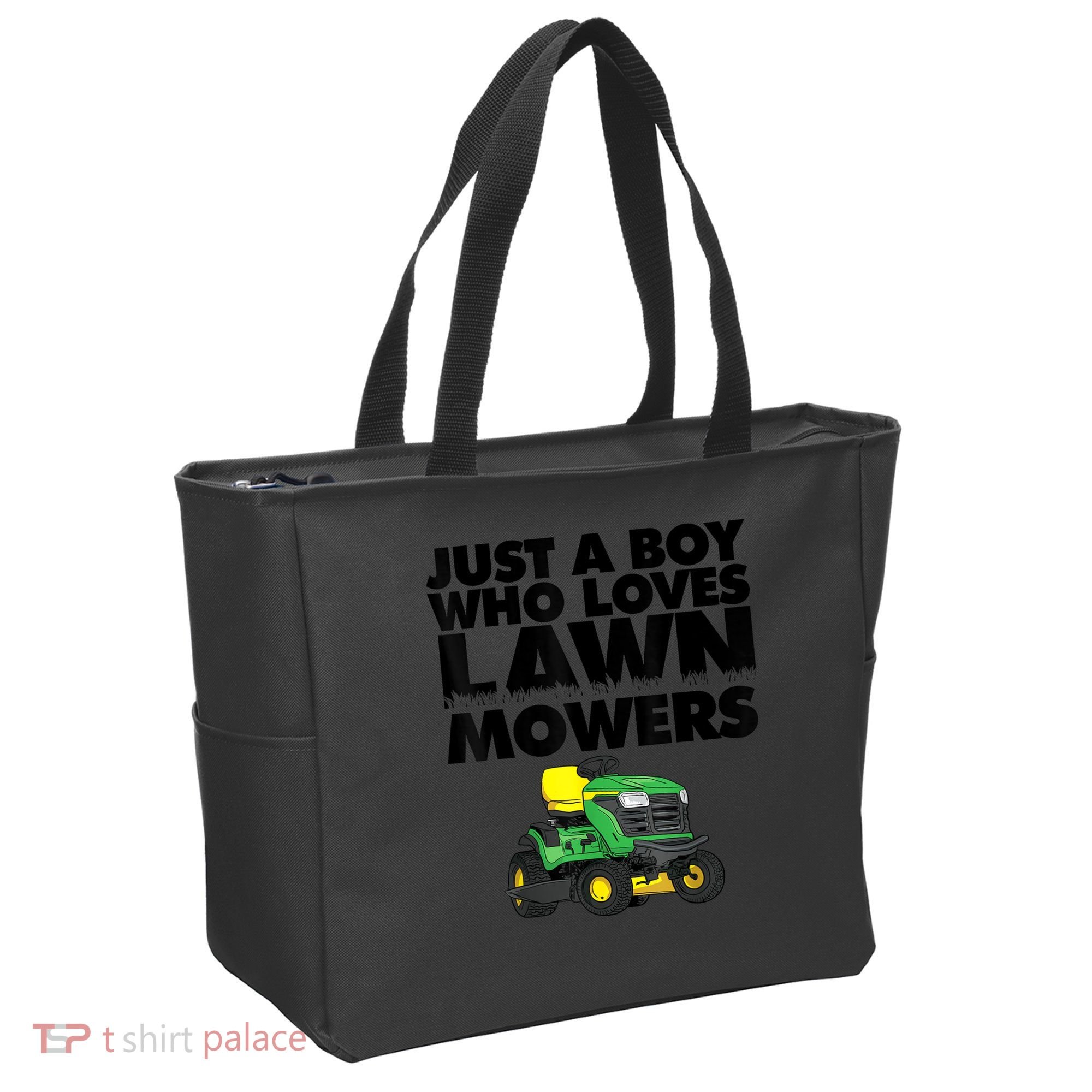 Just A Boy Who Loves Lawn Mowers Tote Bag