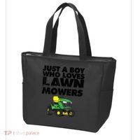 Just A Boy Who Loves Lawn Mowers Tote Bag thumb 3