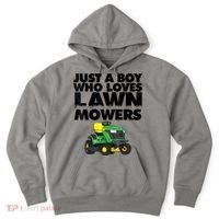 Just A Boy Who Loves Lawn Mowers Hoodie thumb 0