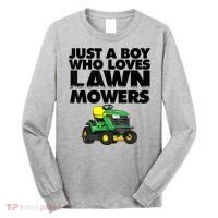 Just A Boy Who Loves Lawn Mowers Long Sleeve Shirt thumb 0