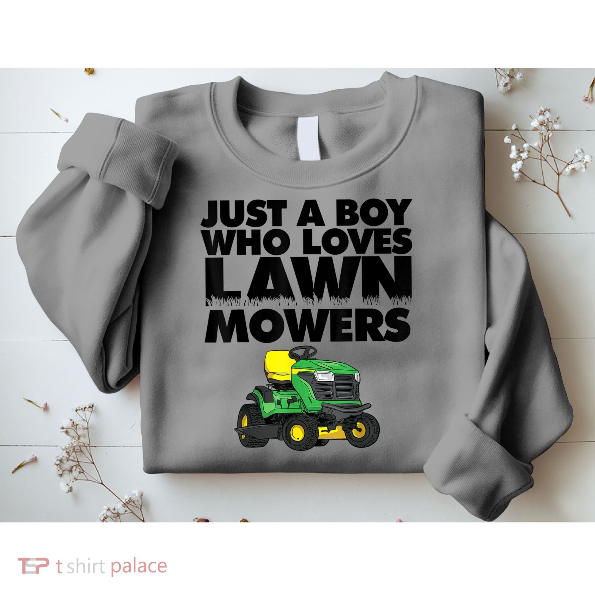 Just A Boy Who Loves Lawn Mowers Sweatshirt