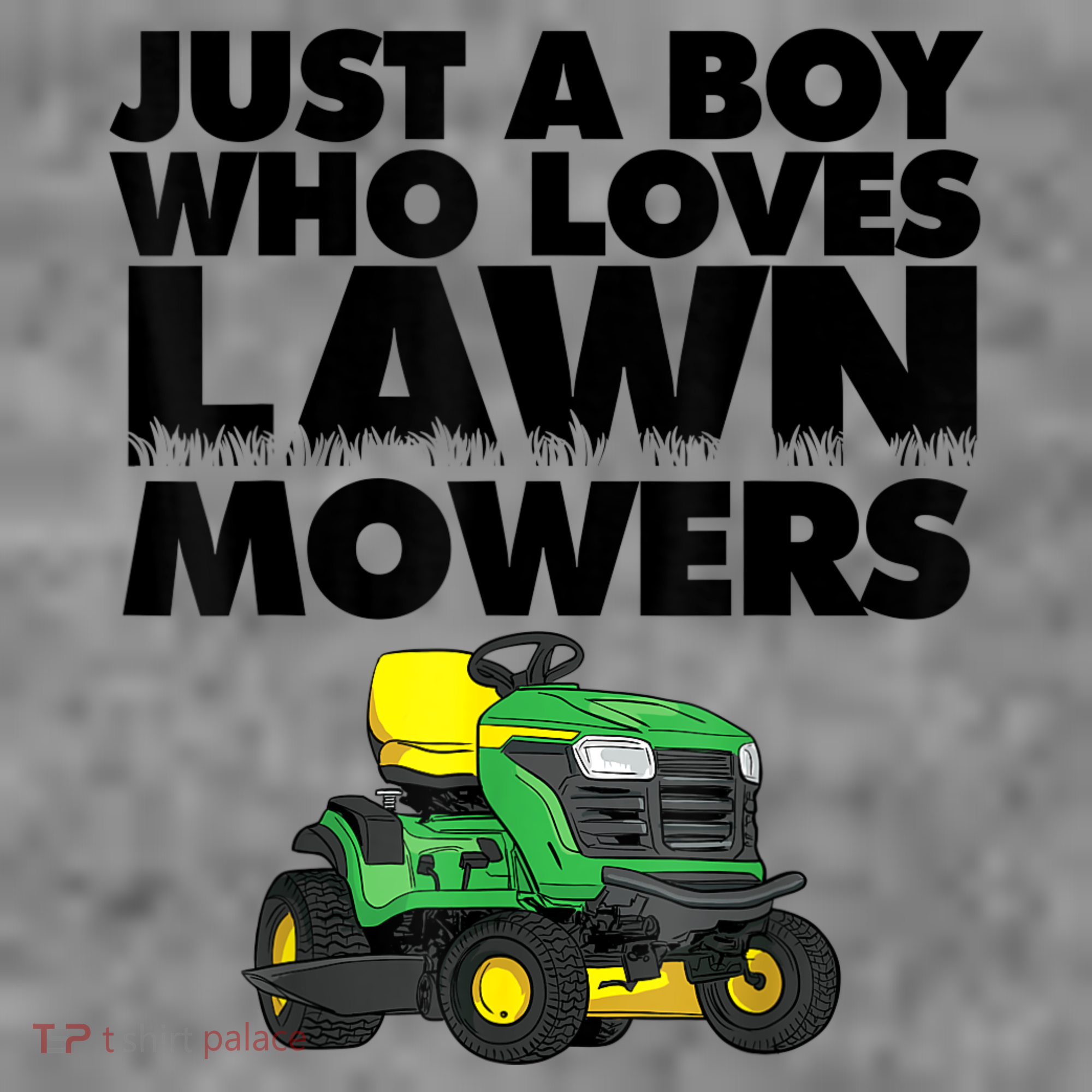 Just A Boy Who Loves Lawn Mowers Tank Top