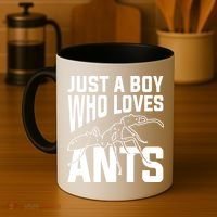 Just A Boy Who Loves Ants Coffee Mug thumb 4