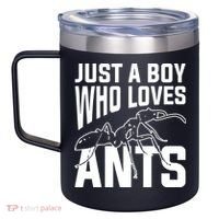 Just A Boy Who Loves Ants 12oz Stainless Steel Coffee Mug thumb 2