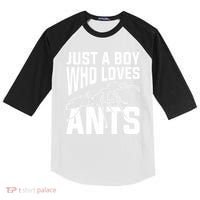 Just A Boy Who Loves Ants Kids Colorblock Raglan Jersey thumb 0