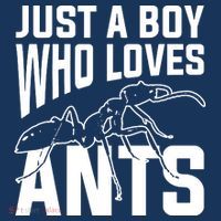 Just A Boy Who Loves Ants Pom Pom 12in Knit Beanie thumb 2