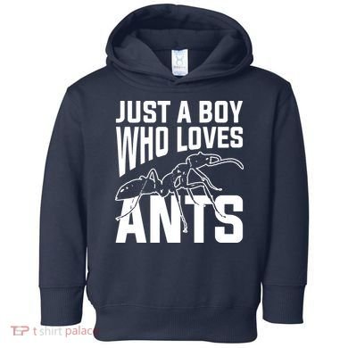 Just A Boy Who Loves Ants Toddler Hoodie