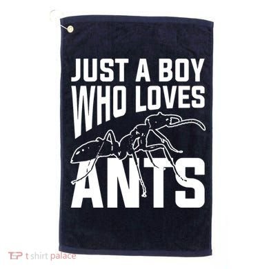 Just A Boy Who Loves Ants Golf Towel