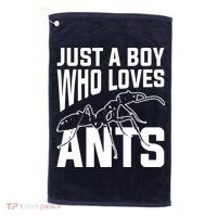 Just A Boy Who Loves Ants Golf Towel thumb 0