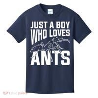 Just A Boy Who Loves Ants Kids T-Shirt thumb 0
