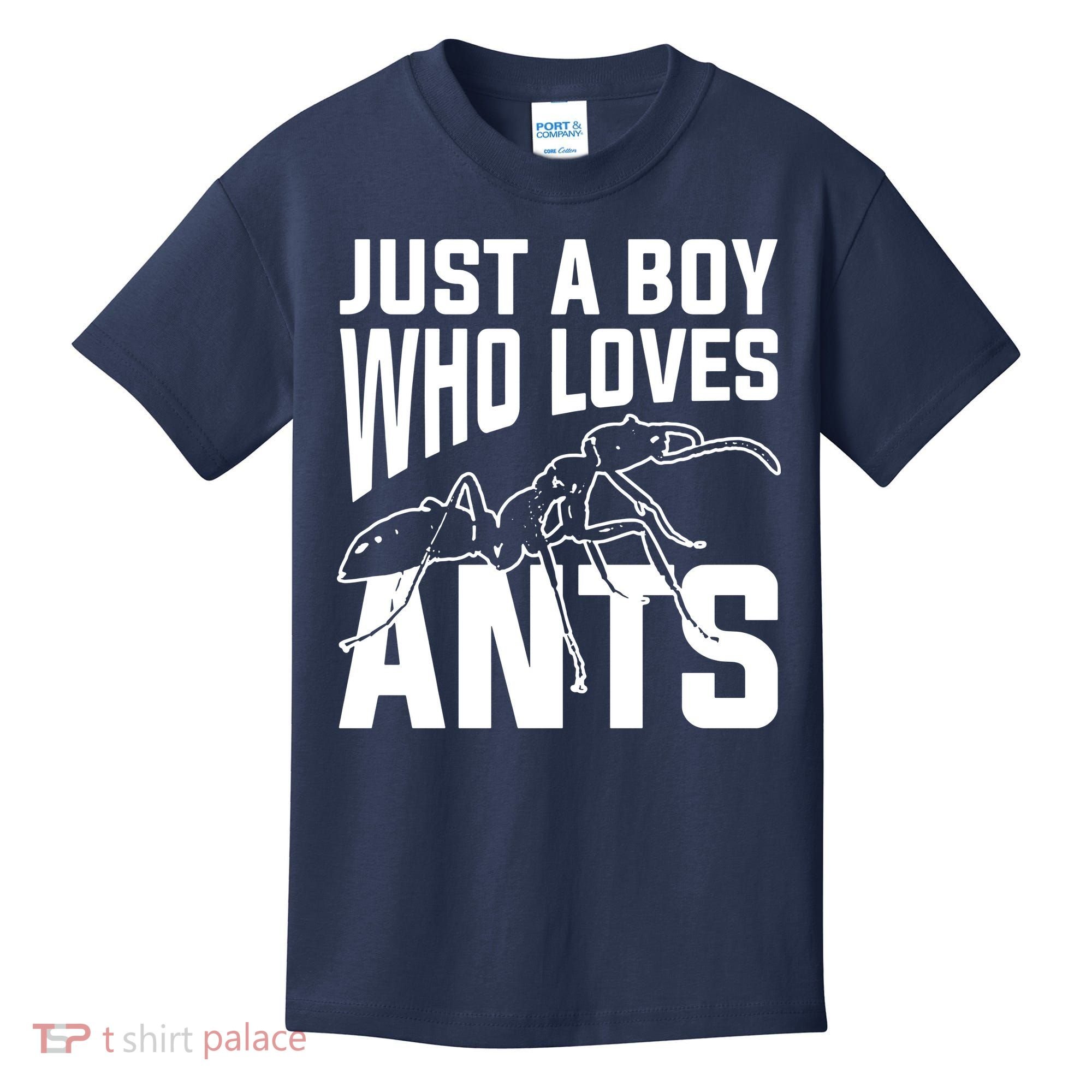 Just A Boy Who Loves Ants Kids T-Shirt