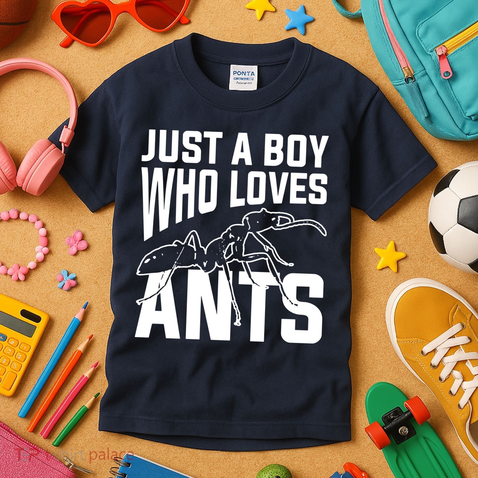 Just A Boy Who Loves Ants Kids T-Shirt