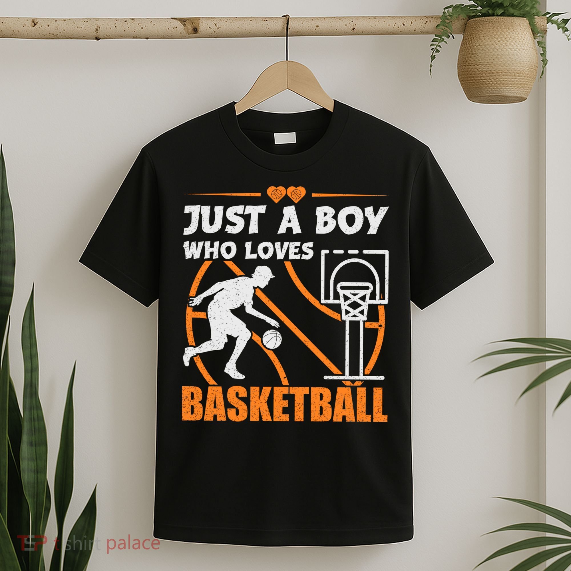Just A Boy Who Loves Basketball For Boys T-Shirt