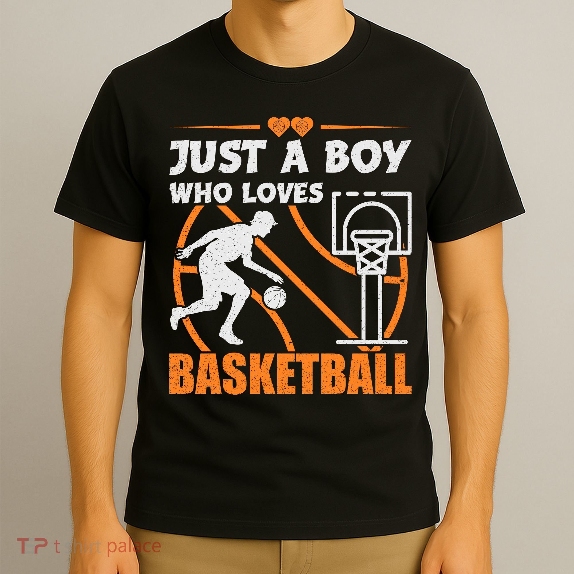 Just A Boy Who Loves Basketball For Boys T-Shirt