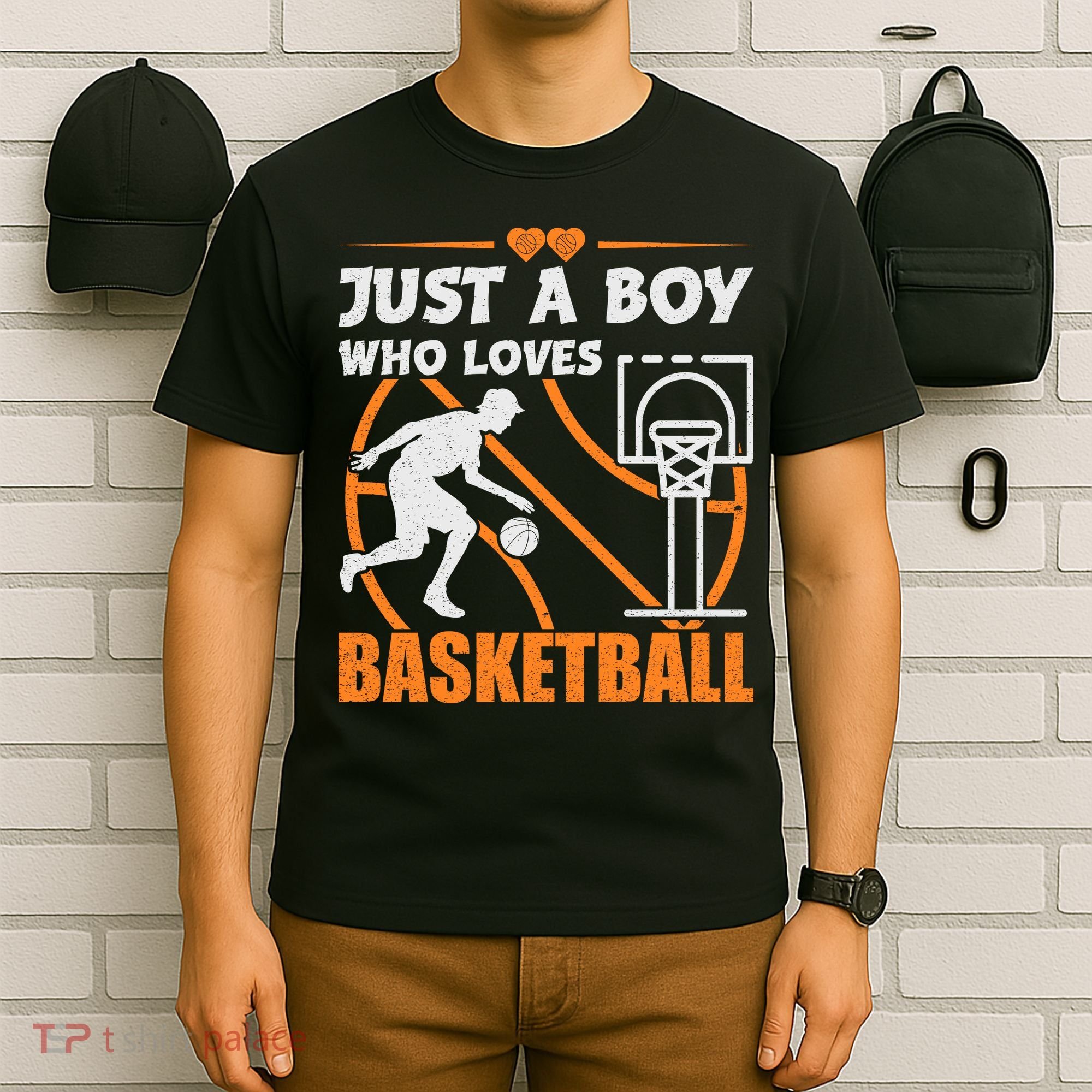Just A Boy Who Loves Basketball For Boys T-Shirt