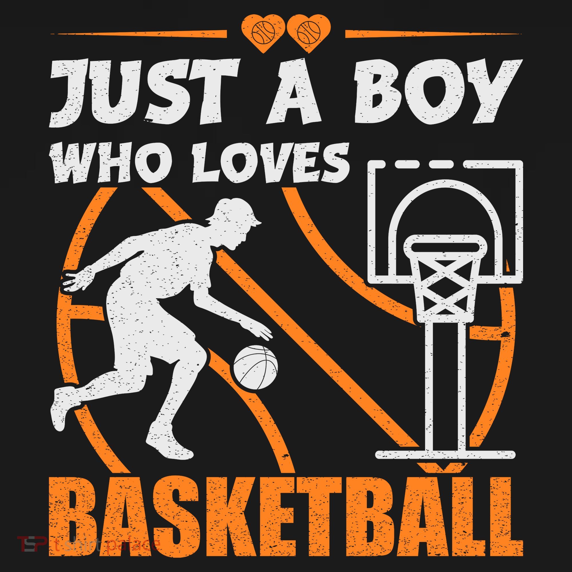 Just A Boy Who Loves Basketball For Boys T-Shirt