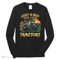 Just A Boy Who Loves Tractors Long Sleeve Shirt thumb 0