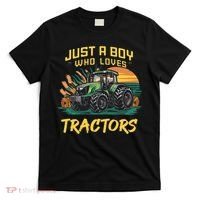 Just A Boy Who Loves Tractors T-Shirt thumb 0
