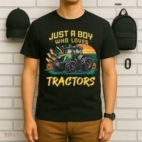 Just A Boy Who Loves Tractors T-Shirt thumb 6