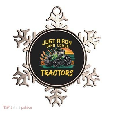Just A Boy Who Loves Tractors Ornament