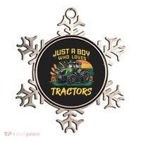 Just A Boy Who Loves Tractors Ornament thumb 0