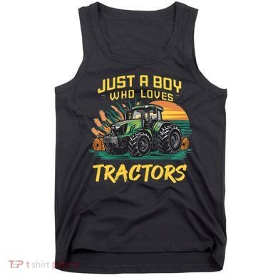 Just A Boy Who Loves Tractors Tank Top