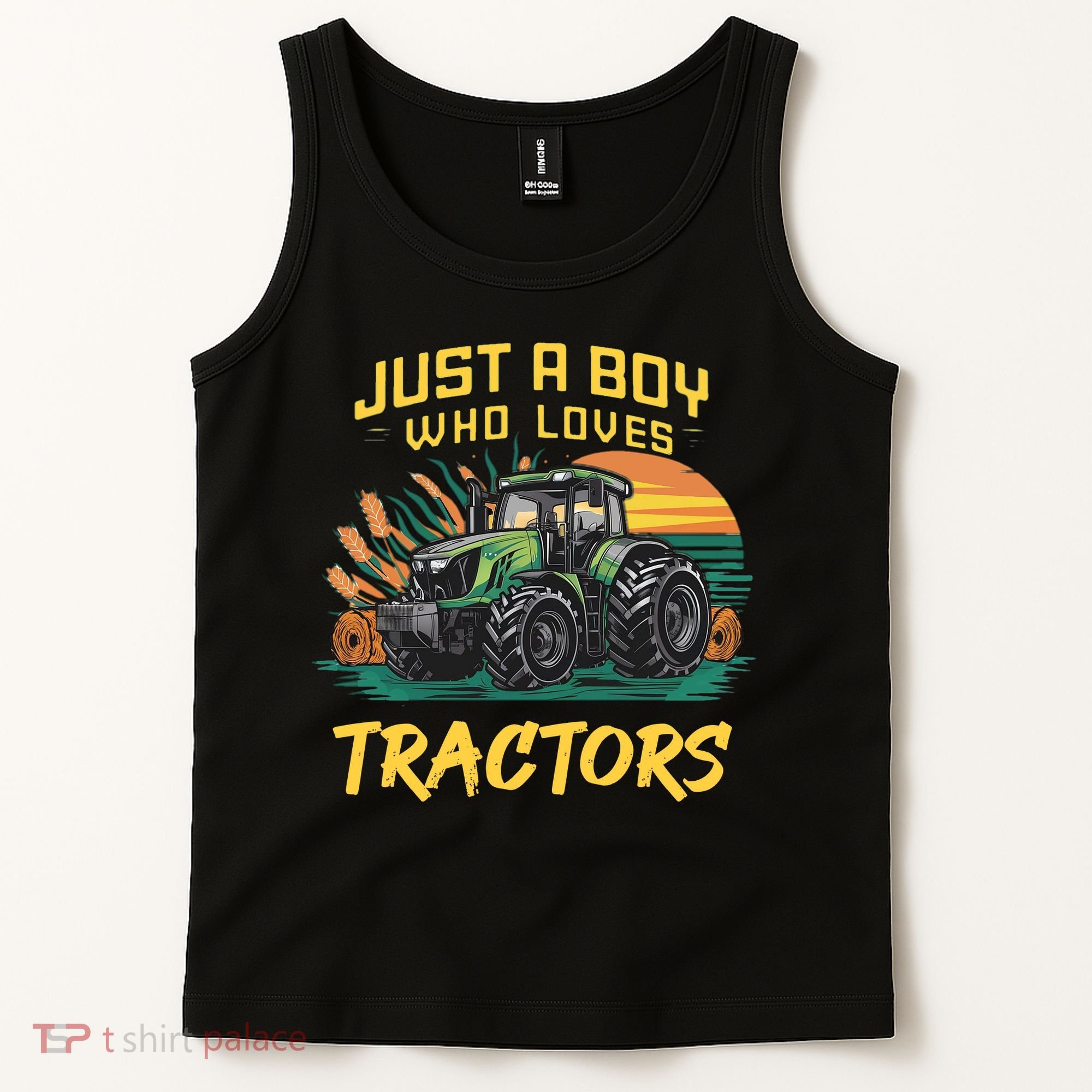 Just A Boy Who Loves Tractors Tank Top
