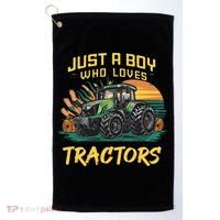 Just A Boy Who Loves Tractors Golf Towel thumb 0