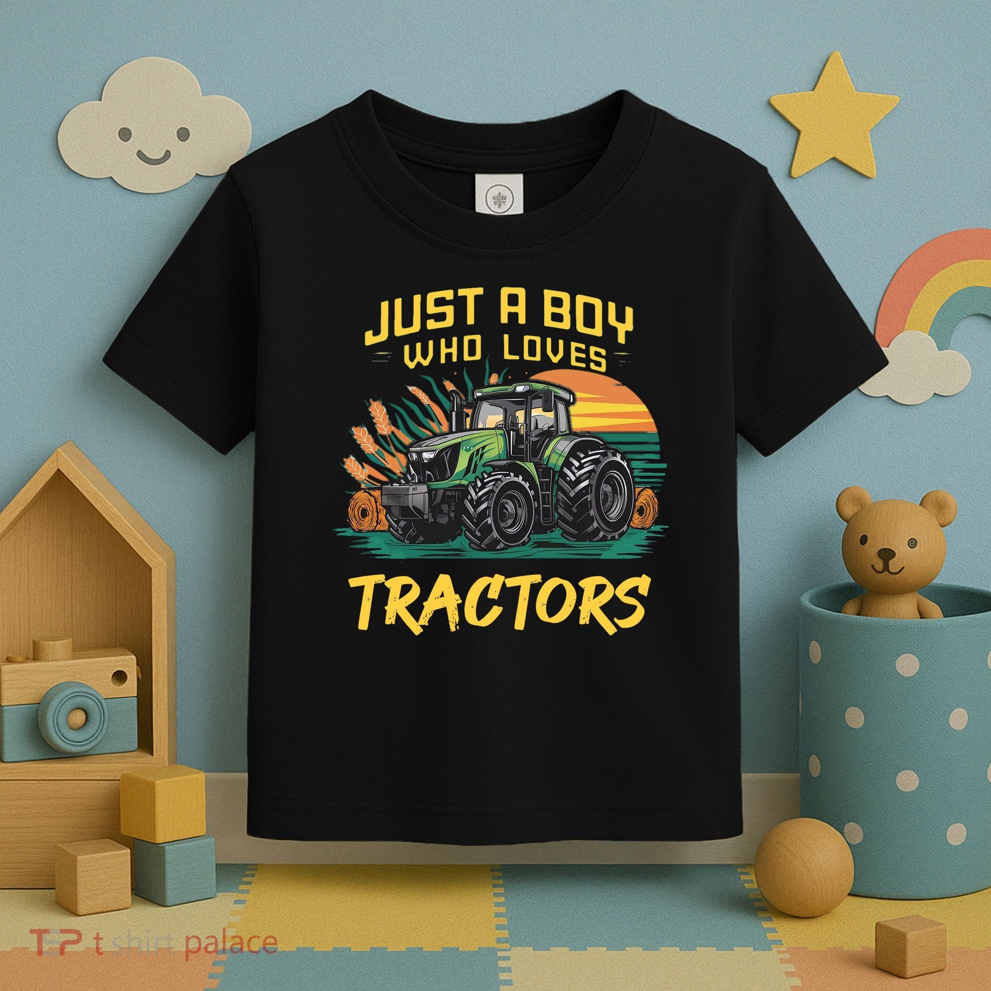 Just A Boy Who Loves Tractors Toddler T-Shirt