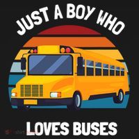 Just A Boy Who Loves Buses School Bus Kids 5T 4T 3T Sweatshirt thumb 3