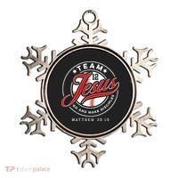 Jesus And Baseball Team Jesus Christian Matthew 2819 Verse Ornament thumb 0