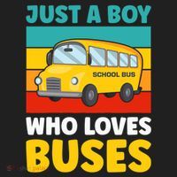Just a Boy who loves Buses School Bus Tumbler thumb 3