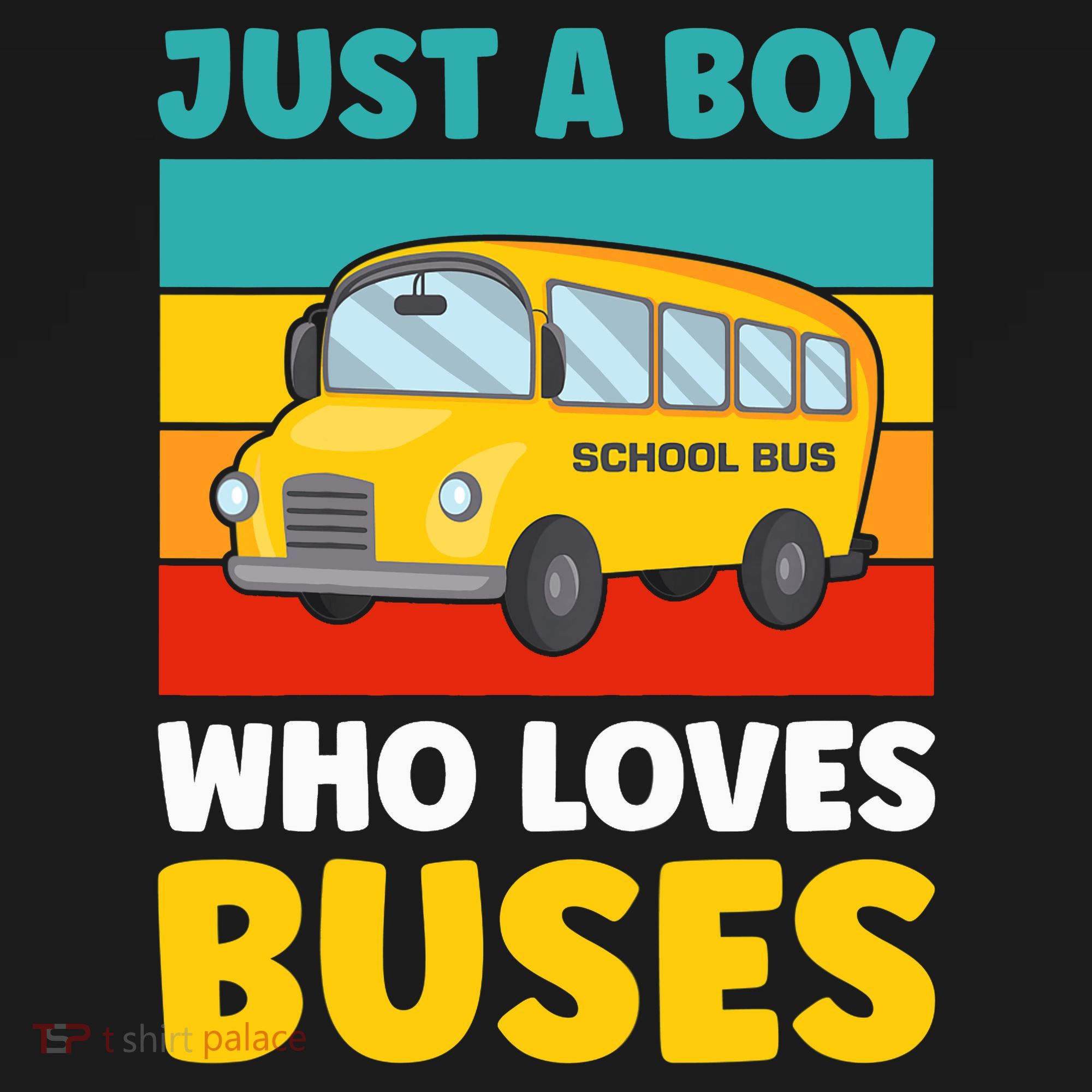 Just a Boy who loves Buses School Bus Ornament