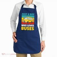 Just a Boy who loves Buses School Bus Apron thumb 2