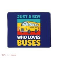Just a Boy who loves Buses School Bus Mousepad thumb 0