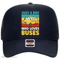 Just a Boy who loves Buses School Bus Hat thumb 0