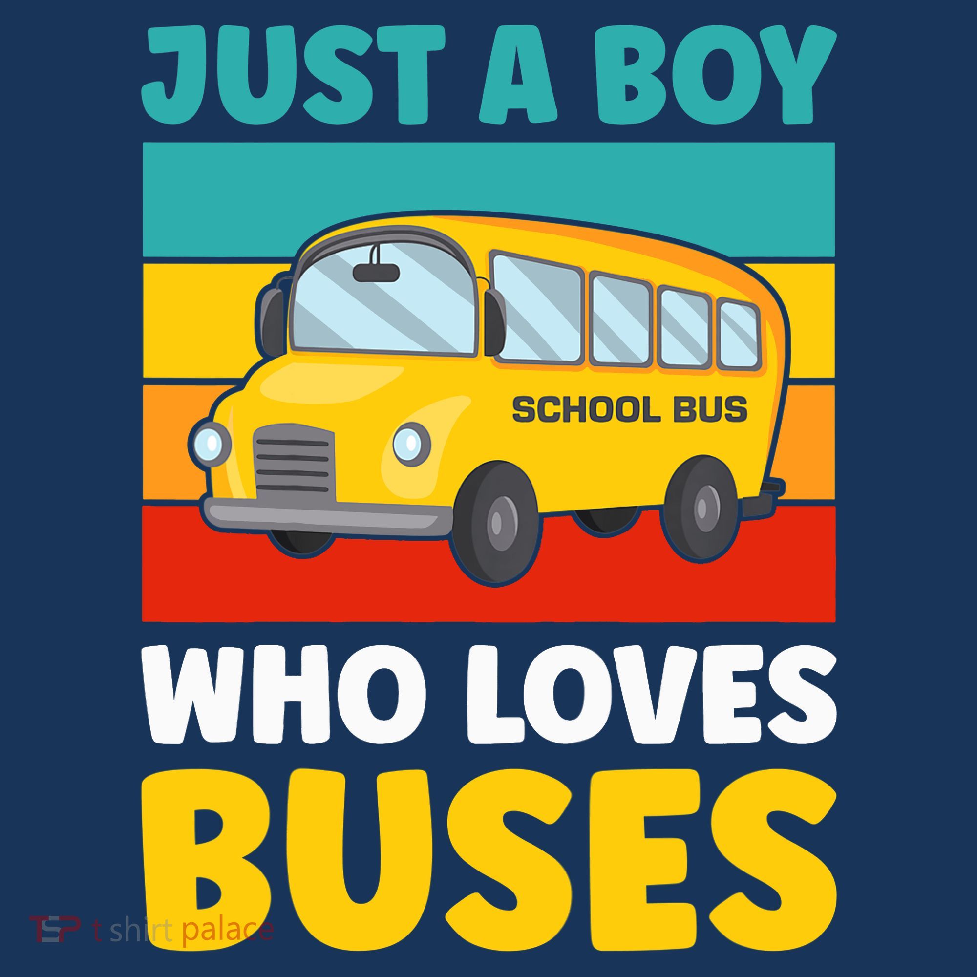 Just a Boy who loves Buses School Bus Hat
