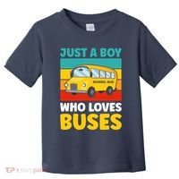 Just a Boy who loves Buses School Bus Toddler T-Shirt thumb 0
