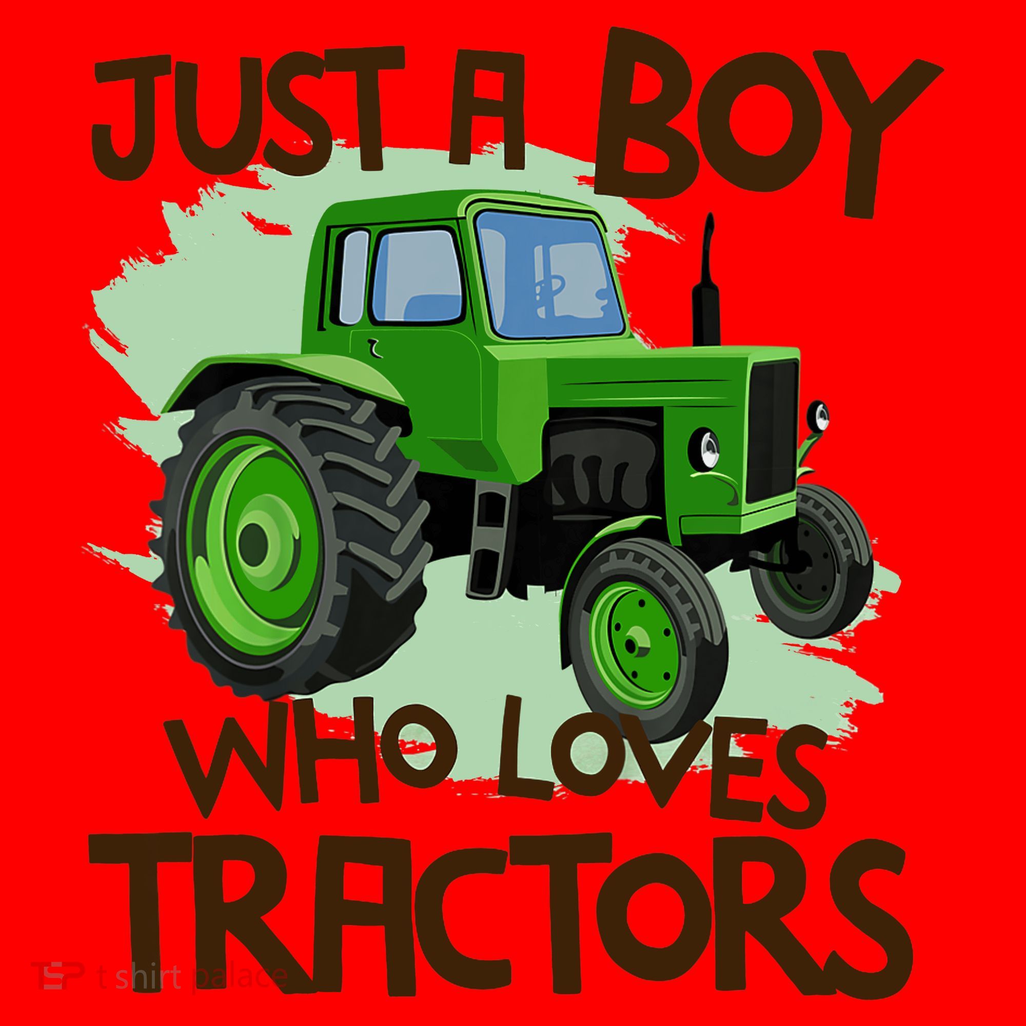 Just A Boy Who Loves Tractors T Farm Birthday Gift Santa Hat