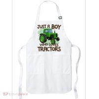 Just A Boy Who Loves Tractors T Farm Birthday Gift Apron thumb 0