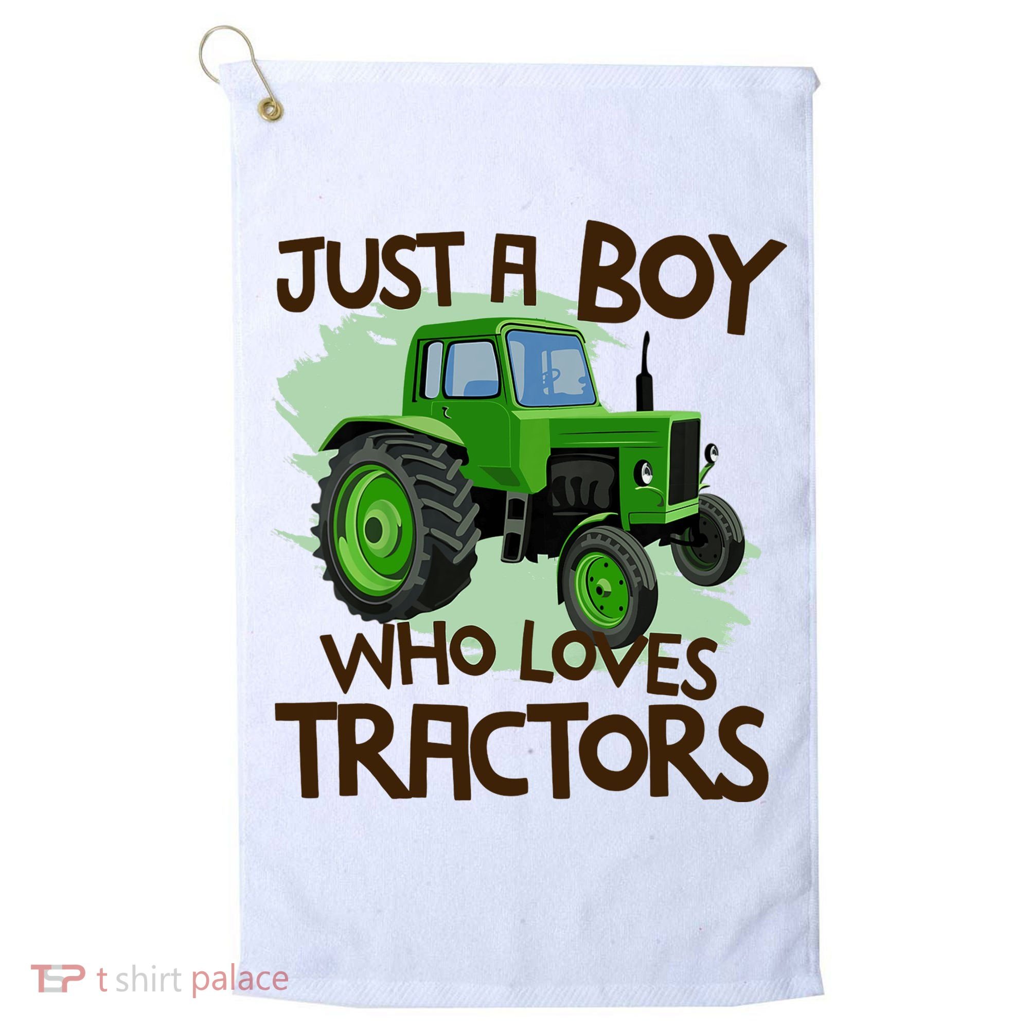 Just A Boy Who Loves Tractors T Farm Birthday Gift Golf Towel