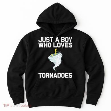Just A Boy Who Loves Tornadoes Tornado Meteorologist Hoodie