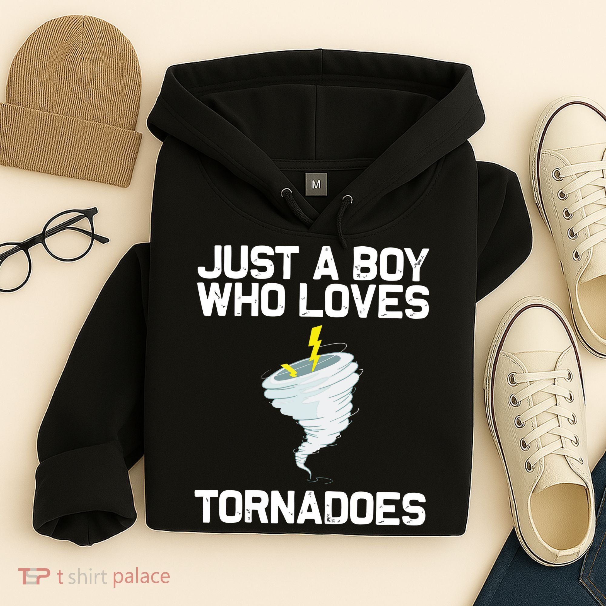 Just A Boy Who Loves Tornadoes Tornado Meteorologist Hoodie