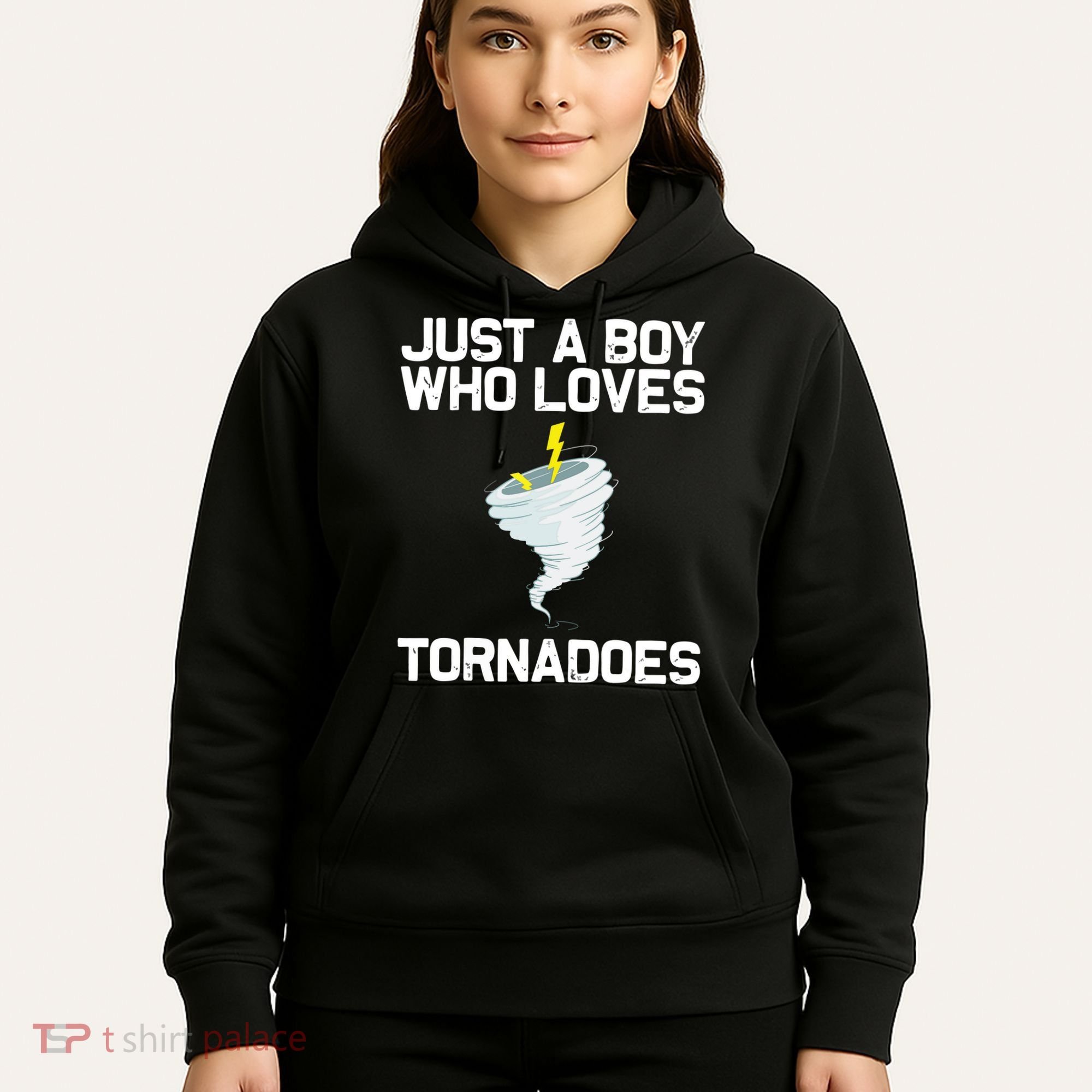 Just A Boy Who Loves Tornadoes Tornado Meteorologist Hoodie
