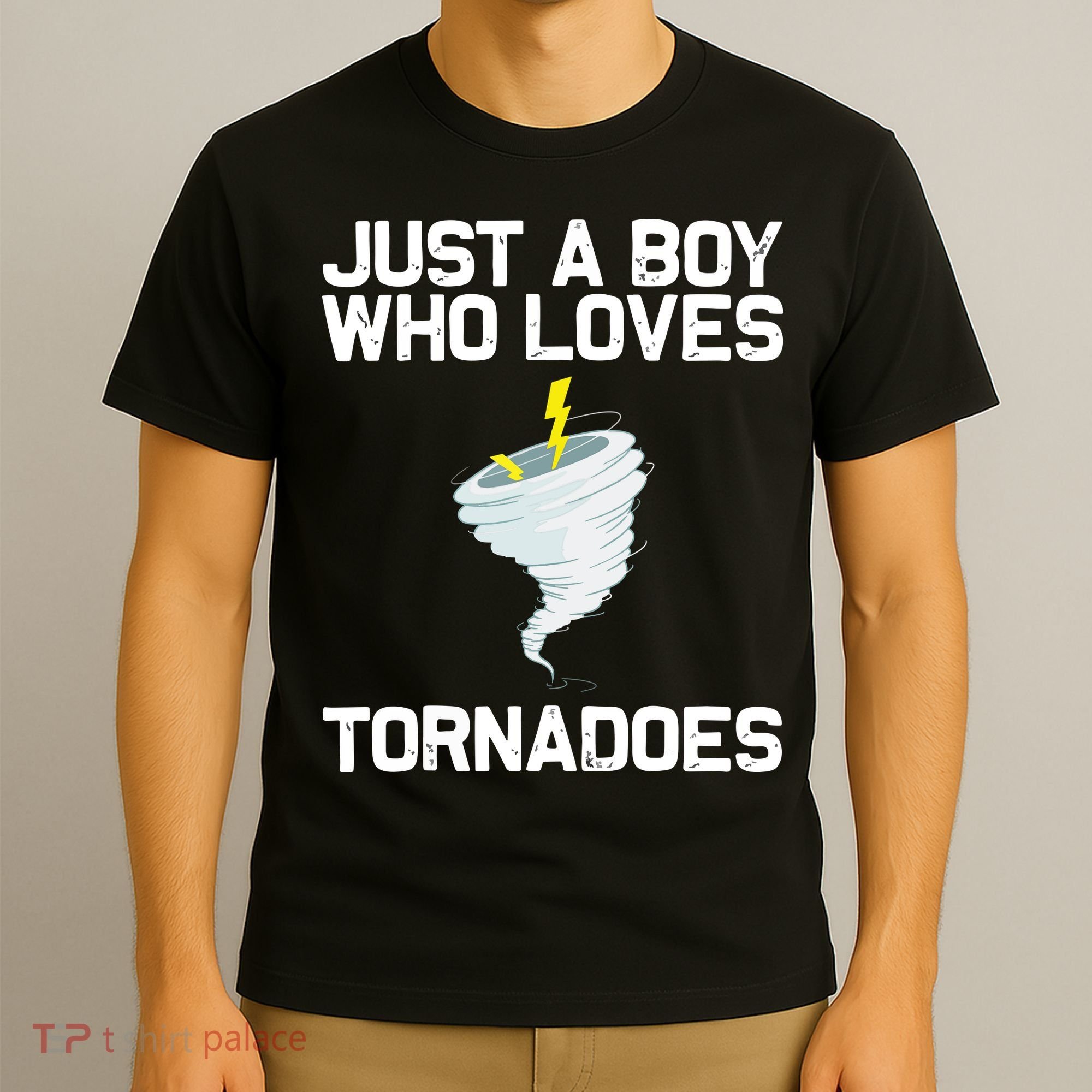 Just A Boy Who Loves Tornadoes Tornado Meteorologist T-Shirt