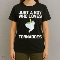 Just A Boy Who Loves Tornadoes Tornado Meteorologist T-Shirt thumb 4