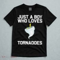 Just A Boy Who Loves Tornadoes Tornado Meteorologist T-Shirt thumb 5